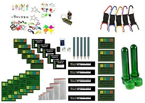 Big Refill Set - Logbücher und Aufkleber - Wartungsset Maintenance Geocaching Geocache Petling Filmdosen Micro Logstreifen Logbücher