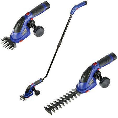 Qualtex 7.2V 2 in 1 Cordless Grass & Hedge Trimmer Cutter - Lightweight Design & Rapid Charging