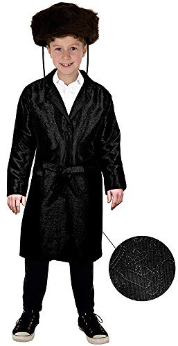 Dress Up America Judisk rabbin Purim Bekitcha-dräkter med flera färger