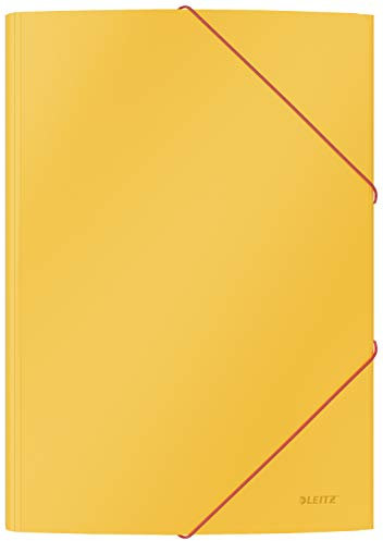 Leitz A4 Eckspannermappe, Für 150 Blatt, Warmes Gelb, Cosy-Serie, 30020019