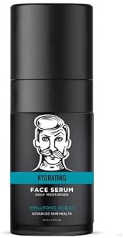 BARBER PRO HYDRATING FACE SERUM Mens Moisturiser Daily Face Cream & Antioxidant Hyaluronic Acid Deeply Hydrate & Replenish Natural Vegan Skincare Multi Award Winning Brand 30ml