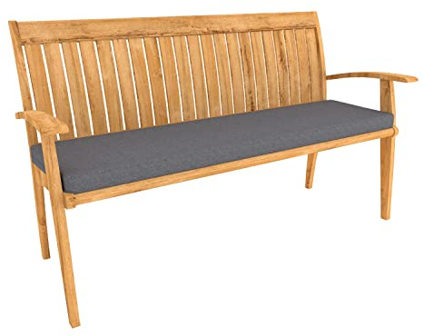 POKAR Bankauflage Bankkissen mit Abnehmbarem Bezug Sitzkissen für Bank Sitzbank Sitzpolster Bankpolster Stuhlkissen Gartenbank (100 x 40 x 5, Anthrazit)