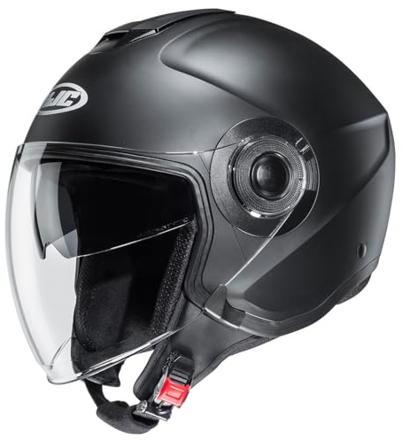HJC, Casque Jet Moto i40N Semi Mat Noir, L