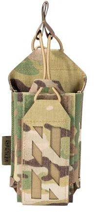 EXCELLENT ELITE SPANKER Tactical Molle Radio Pouch Nylon Adjustable Walkie Talkie with Elastic Cord Radio Holster for Police Security Rescue