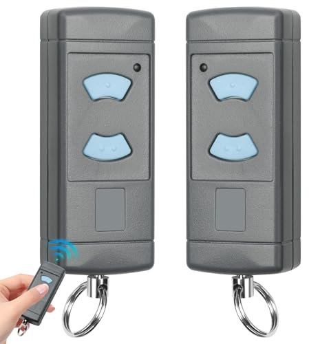 Luckits telecomando per porta garage, confezione da 2, 868MHZ, telecomando universale per porta garage Hormann HSM4 HSM2, telecomando per porte da garage porte avvolgibili porte telescopiche cancelli