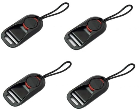 FIBOUND 4 st kamerarem adapter, snabb frigöringsspänne kamera rem, spänne för kamera med snabb frigöring, för reflexkameror och digitala kameror