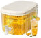 5.5L Fridge Water Dispenser with Tap, Drink Dispenser with Leak-Proof Spigot, Fridge Jug with Lid, Cold Drink Juice Beverage Dispense Jug for Party Drink, Juice, Iced Tea, Lemonade, Cold Brew