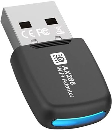 WiFi Dongle | 300Mbps Wifi Adapter | 2.0 USB WiFi 5dBi Dual Band | 2.4GHz/5GHz | Wireless Adapter | PC/Desktop/Tablet/Laptop | Support Windows 11/10/7/ | No CD