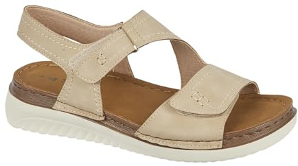 Shoe Tree Comfort Ladies Touch and Close Strap Lightweight Flexible Sole Sandals