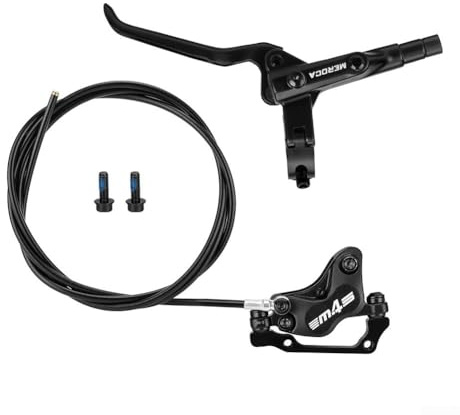 AugustknowU MTB Hydraulic Disc Brakes Set, Left Rear 1550Mm Mountain Bike 4-Piston Hydraulic Disc Brakes Set, Aluminum Alloy Hydraulic Brake Kit For Mountain Bike((S(Sp(Spl(Spli(Split(Left rear)