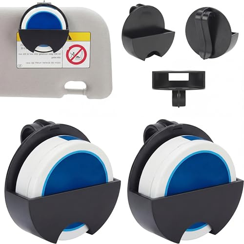 2 Packs Car Visor Holder Clip Compatible with ZYN Pouches Can | Holster Clip for ZYN | Belt/Car Sun Visor Accessory for Organization | Useful Pouch Holder for On-The-Go Use | Gift for Zyn Lovers