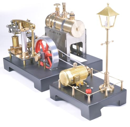 RETROL SE-01 Full Metal Beam Steam Engine Model Kit that Works, 84PCS Reversible Steam Power & Boiler System for Collectors, Mechanical Hobbyists & STEM Engineering Exploration