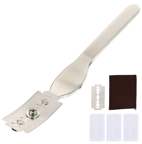 ELEOUTI Juego de Herramientas para Cortar Pan Cuchillas de Acero Inoxidable, Diseño Sencillo, Material Ecológico y Funda Protectora, Adecuado para Hornear en Casa