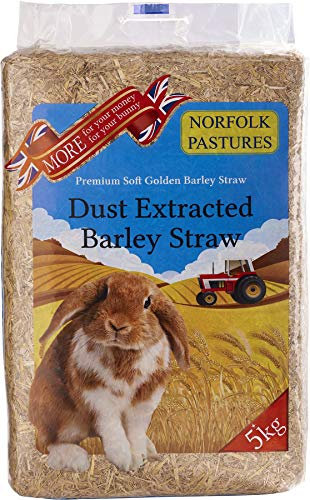 Norfolk Pastures Dust Extracted Barley Straw (Bulk Bale) (approx 5+kg)