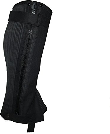 Hands On Equestrian Childrens Horse Riding Chaps Gaiters Black or Brown Amara Leather