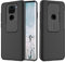 Funda para Xiaomi Redmi Note 9S Protección de la cámara Carcasa ,Estuche Parachoques Cubierta ,Deslizante Cámara Proteger Ultra-Delgado PC Prueba Antideslizante Anti-arañazos Estuche - Negro