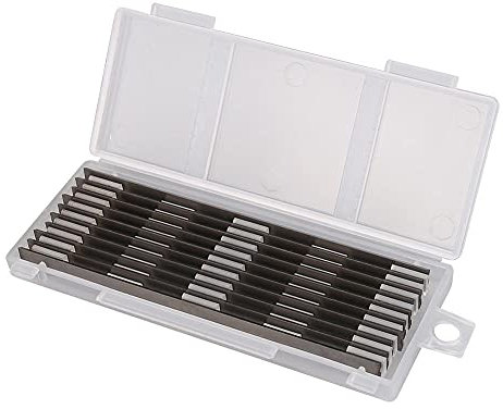 Sankuai 10 Piezas, HSS Cuchilla Para Cepillo 82mm, 82mm Cuchillo Reversible, Cuchillas Cepilladoras Para Maquinaria De Carpintería, 82 x 5,5 x1,2mm
