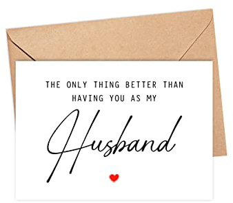 DiandDesignGift The Only Thing Better Than Having You As My Husband ...Is Our Baby Having You For A Dad - Pregnancy Announcement Greeting Card - Husband Card - We're Pregnant Card - Father's Day Gift