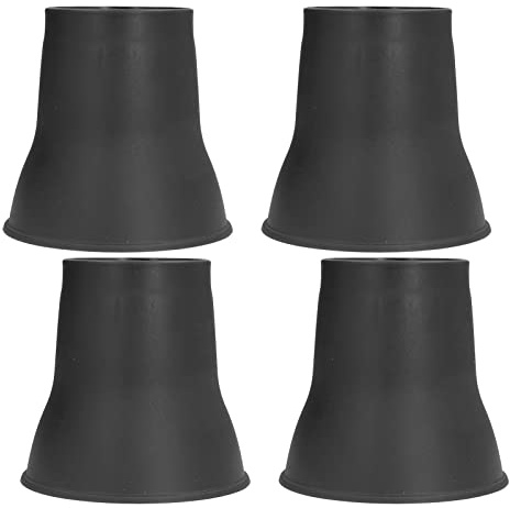 4-pack sänghöjare, kraftiga stapelbara möbelhöjare som stöder 2200 lbs, soffbord soffa stol sänghöjare block, svart, höjd i 6 tum