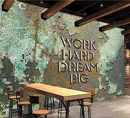 Große Wandfarbe mit europäischer und amerikanischer Retro-Industriestil-Bar-Café-Hintergrundwand 3D Tapete Vlies Effekt Tv Die Fototapete Wandbild Wohnzimmer Schlafzimmer-430cm×300cm