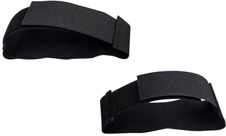 Amagogo Correa para Pierna de Hockey, Protector de Hockey, Soportes de Seguridad fijos, Puck, Banda de Reloj de Hockey sobre Hielo, Almohadillas de