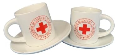 Generico tazzina caffe croce rossa italiana (coppia, 1, unità)