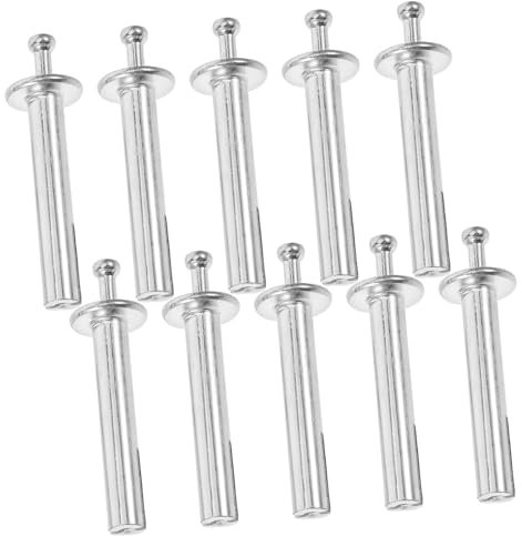 FUNOMOCYA 10pcs Drive-in Expansion Nails Heavy Duty Masonry Anchor Fasteners 8x50mm Concrete Wall Fixing for Construction and Building