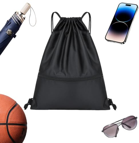 Palestra Borsa da Spiaggia, 2pcs Zaino da calcio per ragazzi, Zaini per pallacanestro, Uomo e Donna Borsa Calcio, Sacca da Palestra con Coulisse