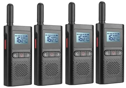 Mini Walkie Talkie Uppladdningsbar 2st Ingår Långdistans Bärbar Tvåvägsradio For Jakt Klar RöStöVerföRing(A)