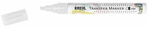 KREUL 49931 - Transfer Marker Edge, Strichstärke 1 - 5 mm, transparent, zum Übertragen von ausgedruckten Motiven und Schriftzügen auf Papier, Pappe, Kork und andere Untergründe