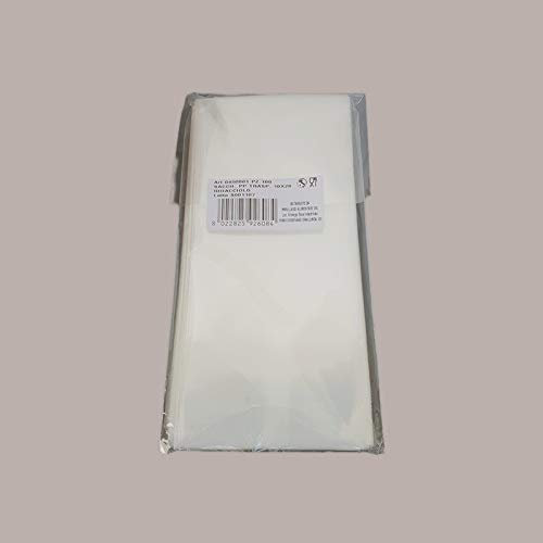 LUCGEL SRL 200 Stück Beutel aus Polypropylen Eiszapfen Bonbons Eiscreme 10 x 20 cm Kunststoff transparent Lebensmittel