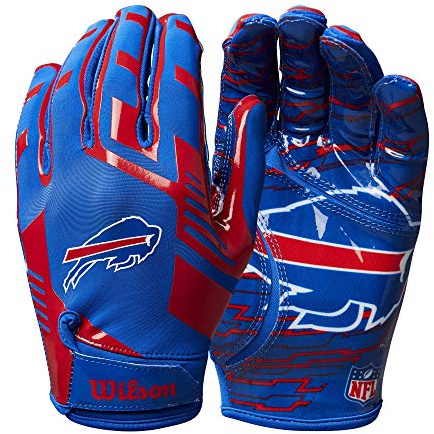 Wilson NFL Stretch Fit Football Gloves - Adult, Buffalo Bills