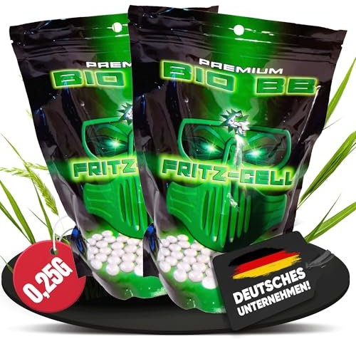 2 x 4000 Airsoft Kugeln BBS Bio 6mm 0,25g 4000 Stück Beutel Premium biologisch abbaubar