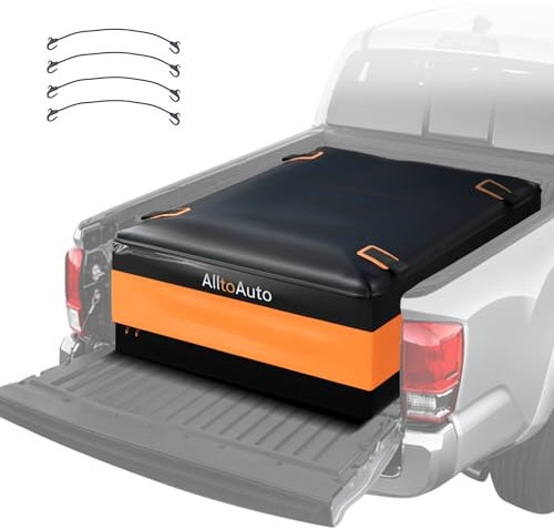 AlltoAuto Truck Bed Cargo Bag Lite, 100% Waterproof 600D Heavy Duty, Fits Any Truck Size (51''x40''x22'') 26 Cubic Feet, Simple and Convenient for Installation