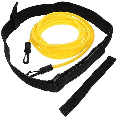 BESPORTBLE Swimming Resistance Band Swim Training Tether for Pool Exercise Durable Swim Belt with Elastic Tether for Indoor and Outdoor Swimming Training