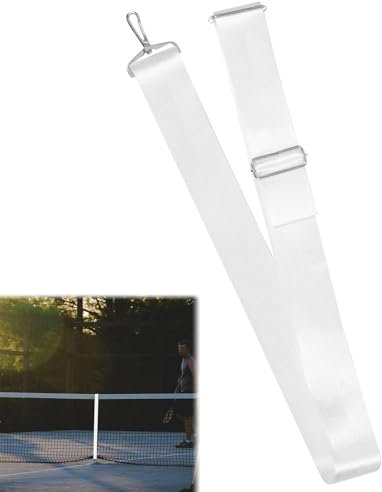 Tennisnetz Mittelgurt,Verstellbare Tennisnetz Mittelgurte,Tennisnetzgurt,Strapazierfähiger Tennisnetz Mittelgurt,Höhenverstellbare Tennisnetzgurte,Tennis Trainingsnetz Zubehör 2.2 m x 5 cm Tokaneit