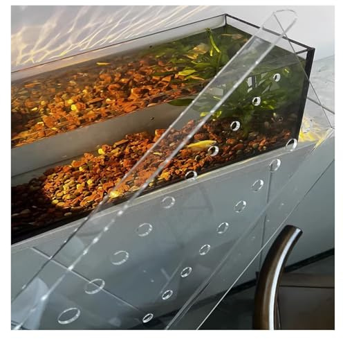 PEYNIR Aquarium Deckel Aquariumdeckel Acryl-Abdeckung, transparent, abnehmbar, temporäre, sprungsichere Abdeckung, katzensichere Terrariendeckel(L15.7xW9.8in/40x25cm)