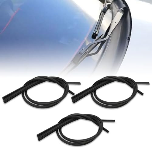 6 piezas de goma limpiaparabrisas de repuesto universal 800 mm x 6 mm, goma para limpiaparabrisas, compatible con Volkswagen, BYD, Buick, Chevrolet, Nissan, repuesto de goma para limpiaparabrisas (2