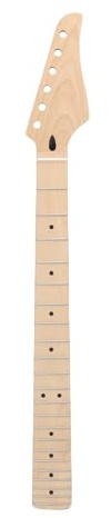 TIKATARER Elektrisk Gitarrhals, Dual Action Truss Rod Neck, Maple Gripbräda Gitarrdel med 22 Band och Benmutter, Förborrade 10 Mm Stämhål, Perfekt för ST-byte
