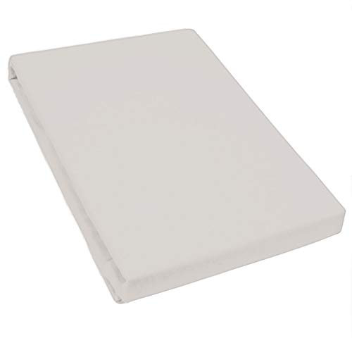 Bella-Donna Bella-Donna Jersey Spannbettlaken, Baumwolle, silber 0520, 200x220 - 220x240