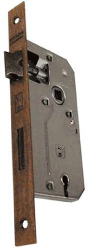 Serratura da Infilare Bordo Quadro Bronzato Patent Misura 35 mm Interasse 70 mm