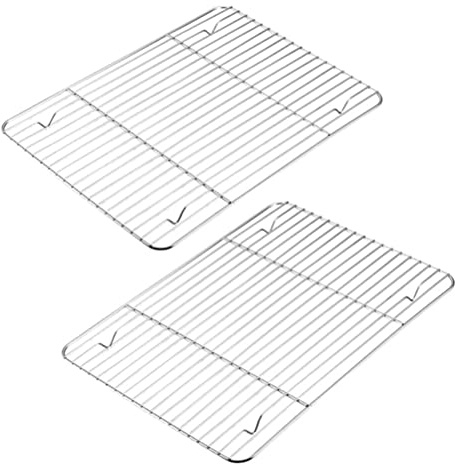 Kylgrill, kök, grillställ, kylställ, nät, rostfritt stål, galler, trådställ för matlagning, rostning, torkning, grillning (48 x 32 cm)
