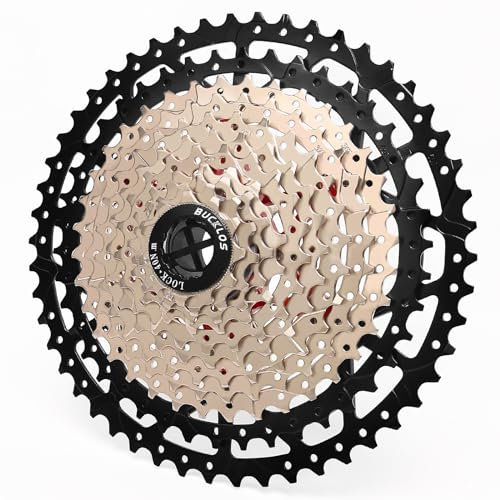 BUCKLOS 8/9/10/11/12-Gang-Kassette, ultraleicht, 11-25/28/32/34/36/40/42/46/50/52T Fahrradkassette, passend für Mountainbike/Rennrad/XC/DH/AM, kompatibel mit Shimano Sram HG Nabentreiber