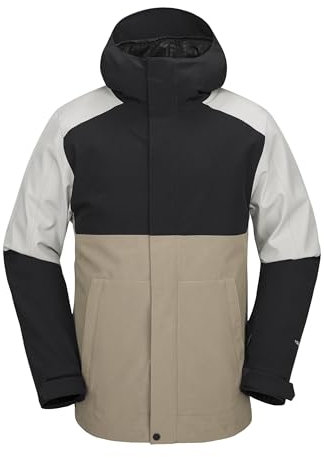 Volcom Men's Brighton Full Zip Snowboard Jacket, X-Large, Chestnut Brown