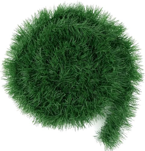 DTYDECLE 15 Meter Grüne Weihnachtsgirlande, Grüne Tannengirlande Weihnachten Feiertagsgirlande für Weihnachtsdeko Xmas Party Schmuck