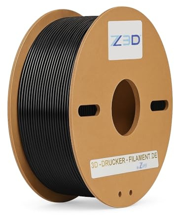 Z3D® ASA 1,75mm SCHWARZ 1kg 3D Drucker Filament - hochwertige, UV- & witterungsbeständig, ideal für Outdoor- & technische Teile