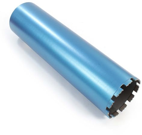 Wiltec Broca diamantada Ø 132 mm largo 450 mm UNC 1¼ tipo 1 broca hueca de perforación en húmedo corona broca de diamante saca núcleos para perforación hormigón, piedra, granito