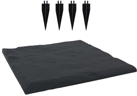 Ruwshuuk Piedras De Pasos Exterior - Adoquines Senderos Jardín | Adoquines para Senderos con Anclajes para Patio Piscina Jardín Área De Juegos Caminos Césped