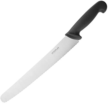 Hygiplas cf895 Serrated Coltello da pasticceria, colore: nero