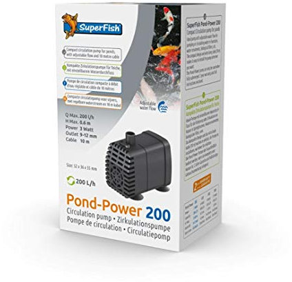 Superfish Pompe de bassin compacte et économique (200)